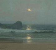 Lionel Walden, Moonlight Over the Coast, oil painting by Lionel Walden